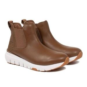Kuru Flex Astra Chelsea Chestnut Brown Boots plantar‎ Fasciitis Size 8.5